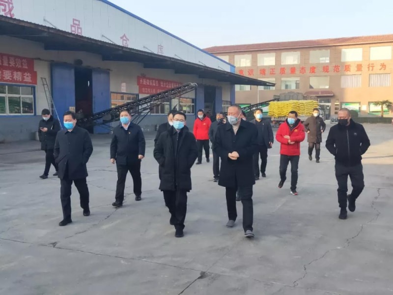 縣長申琳調研旭瑞集團疫情防控、復工復產情況！